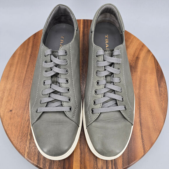 Trask Alder Shoes Men's 11.5 M Gray Leather Sheepskin Lace Up Casual Sneakers - Picture 6 of 9